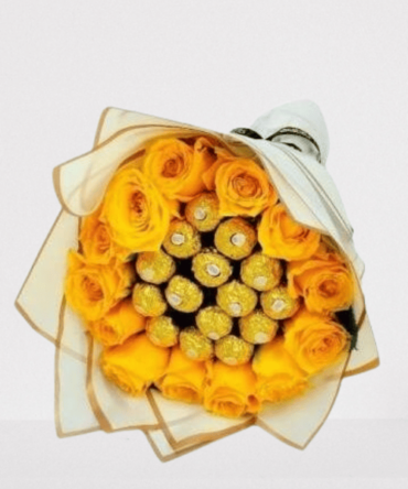 yellow rose bouquet with chocolates.jpg